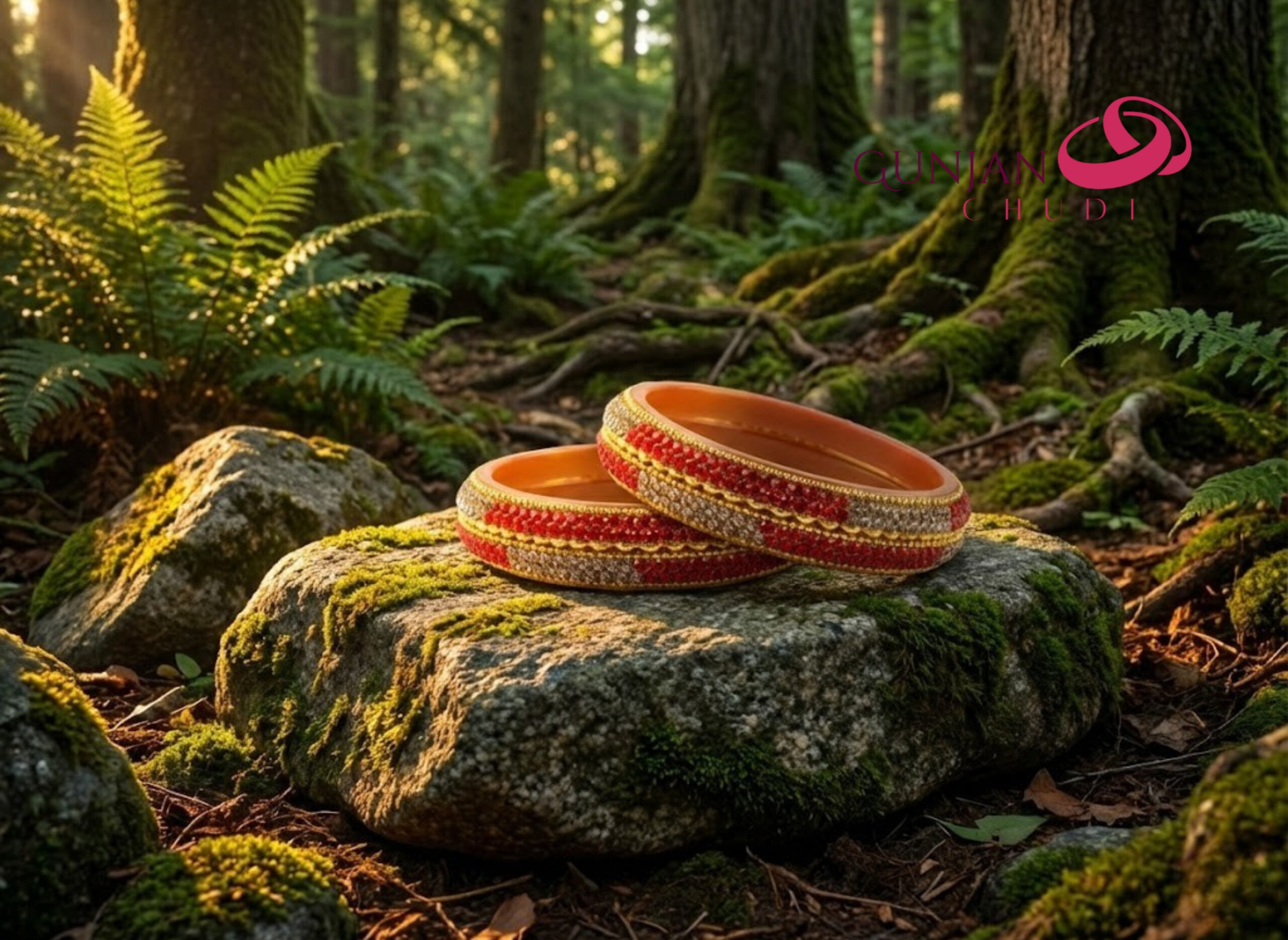 Imperial Ruby & Gold Circlets - Image 3