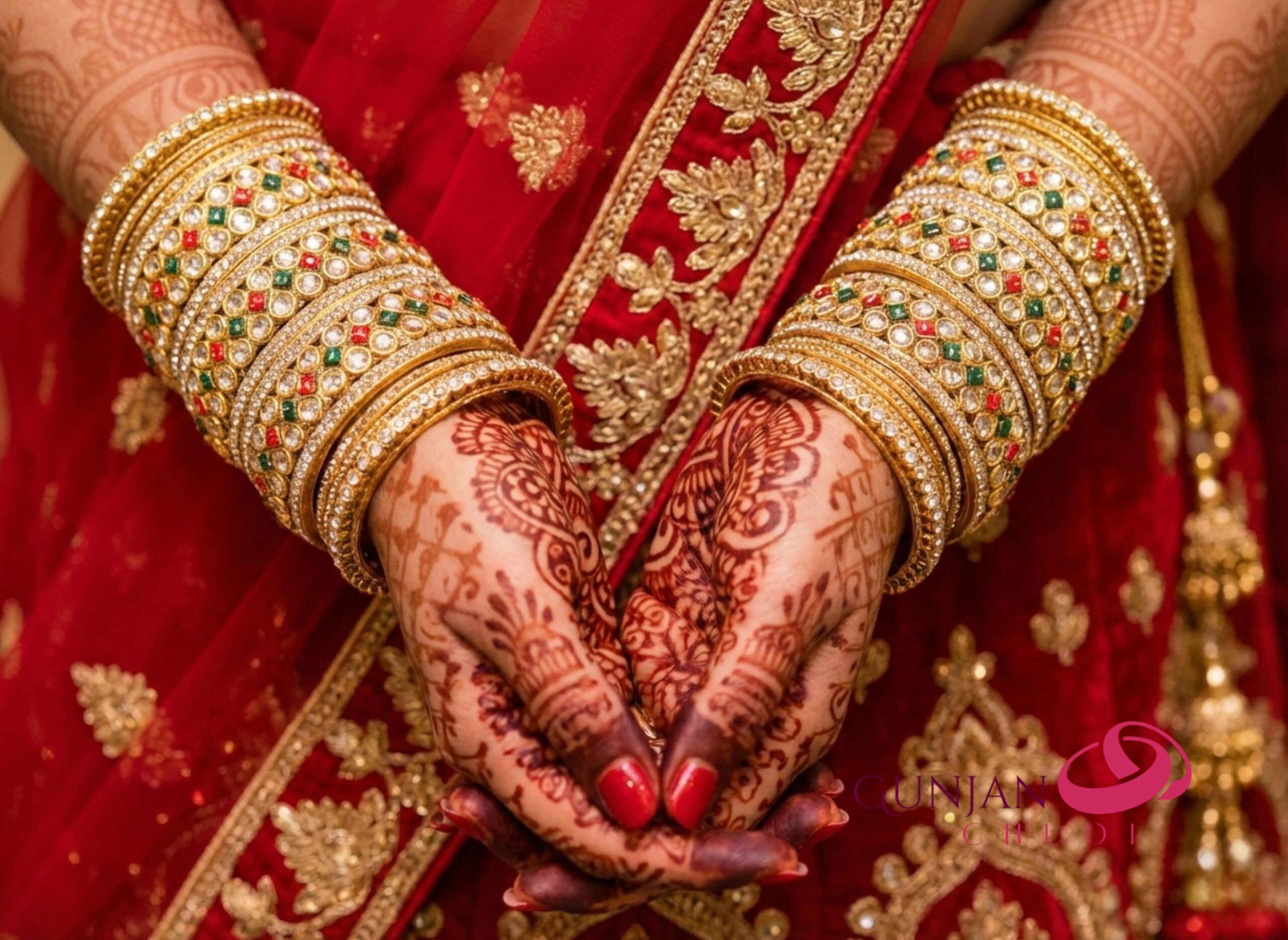 Royal Peacock Sparkle Bangles - Image 2