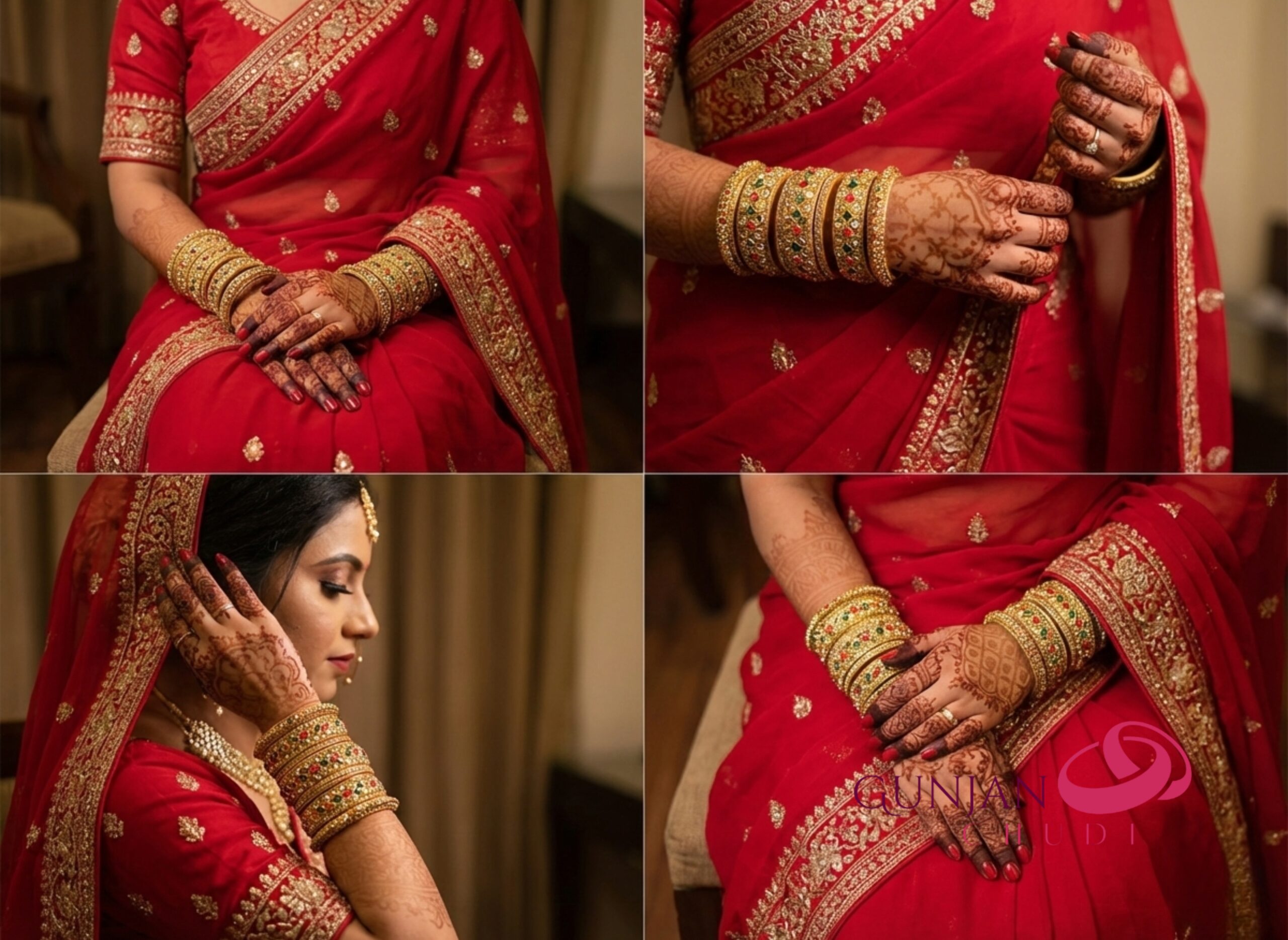 Royal Peacock Sparkle Bangles - Image 3