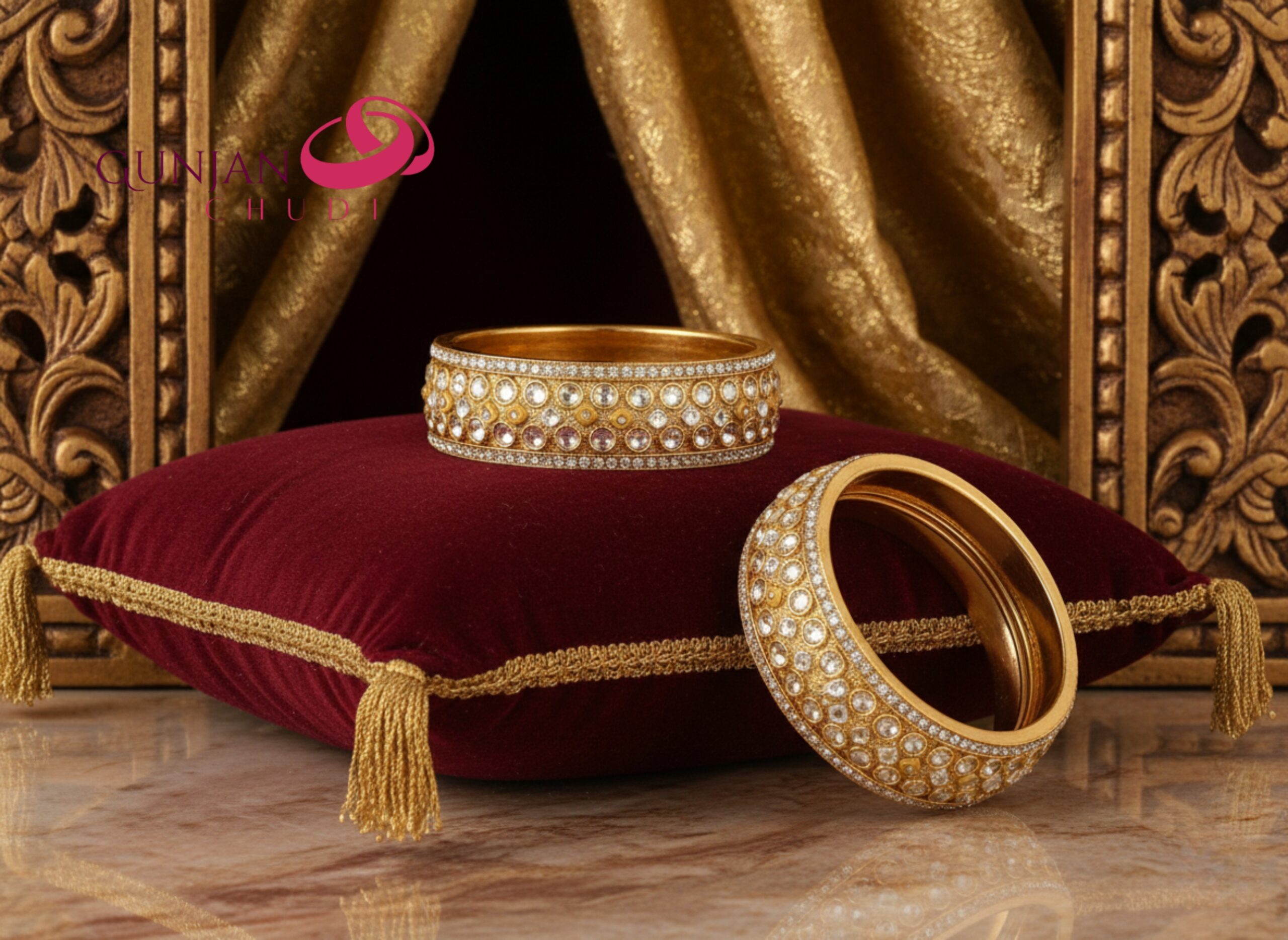 Bridal Kundan Meena Chuda - Image 2