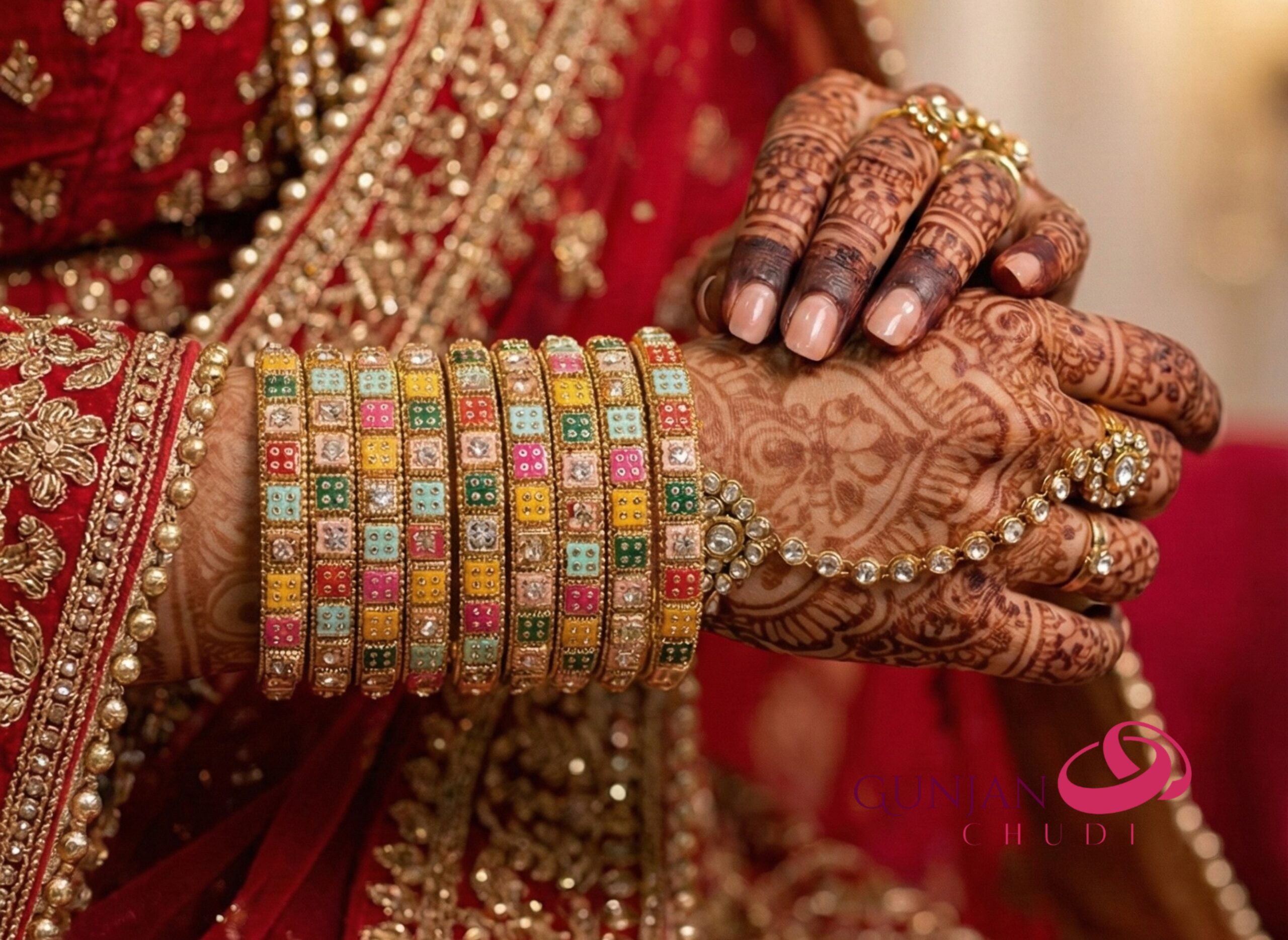 Multi Color Lac Bangles - Image 4