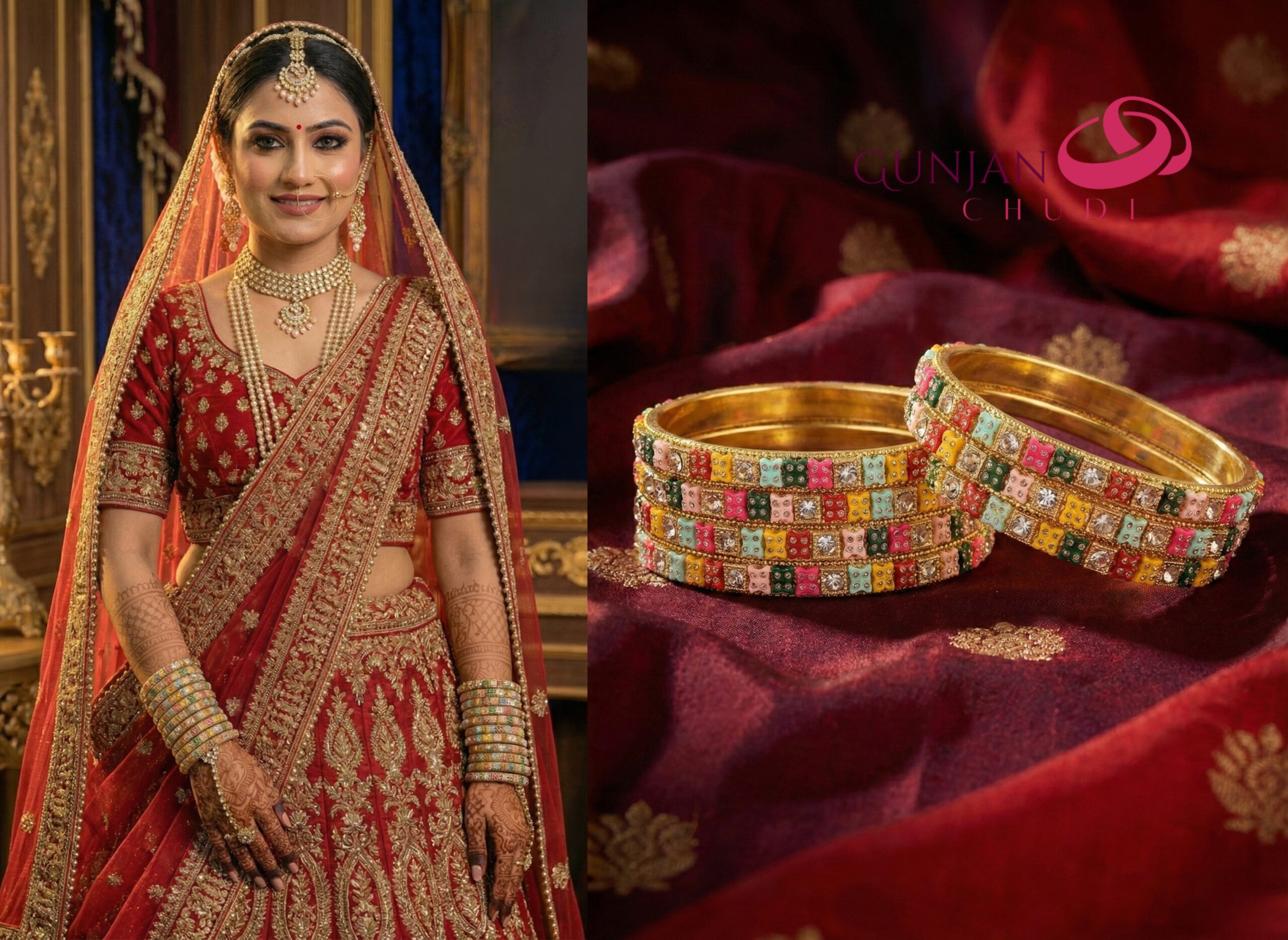 Multi Color Lac Bangles - Image 2