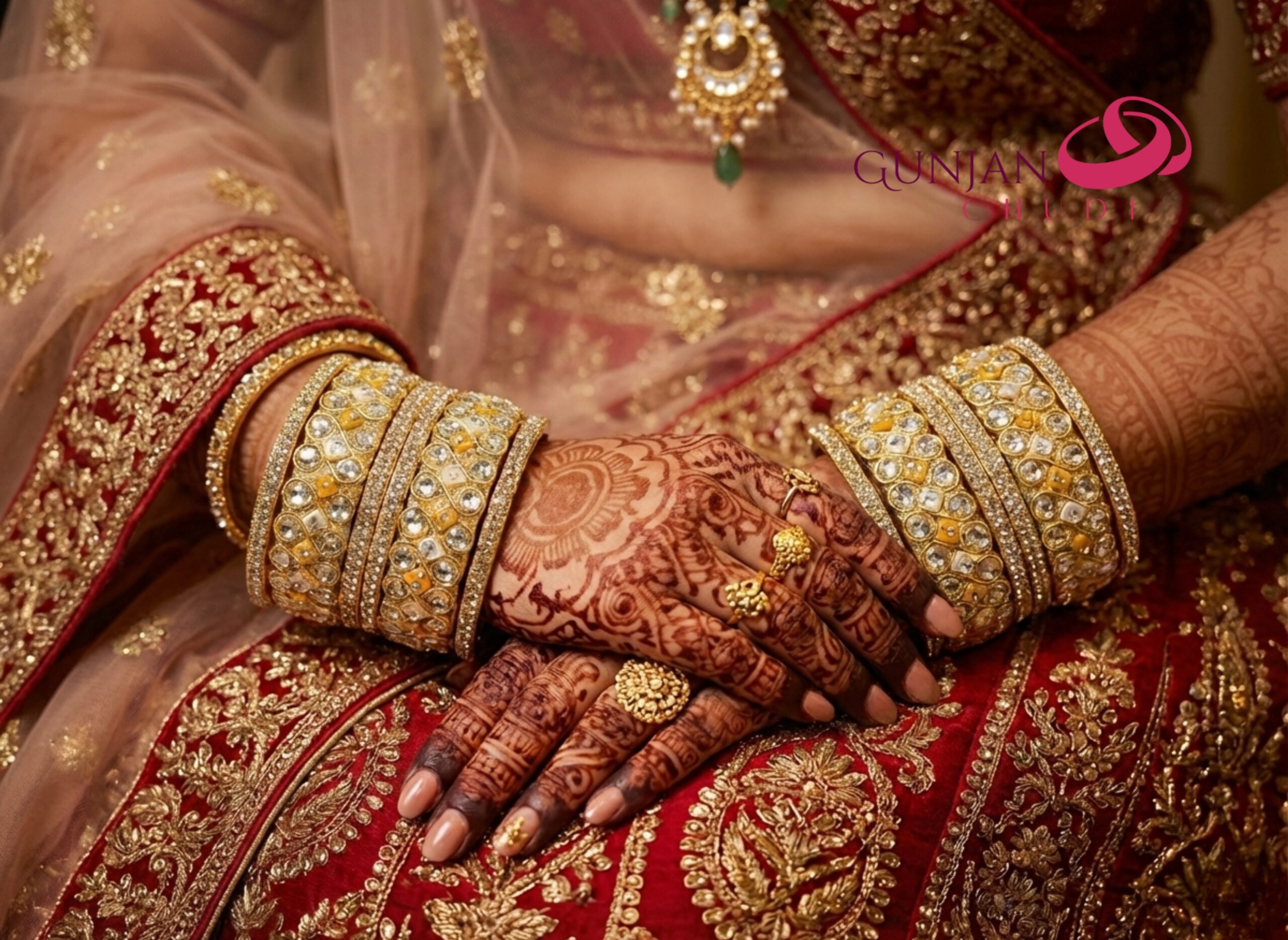 Bridal Kundan Meena Chuda - Image 5