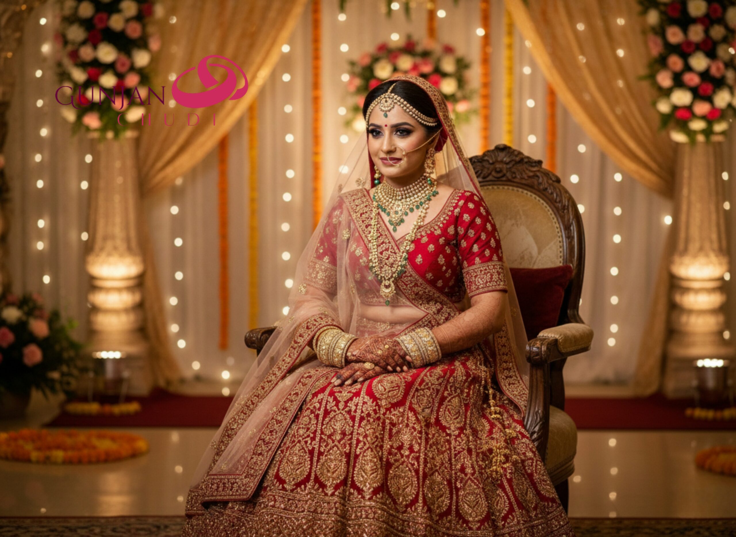 Bridal Kundan Meena Chuda - Image 4