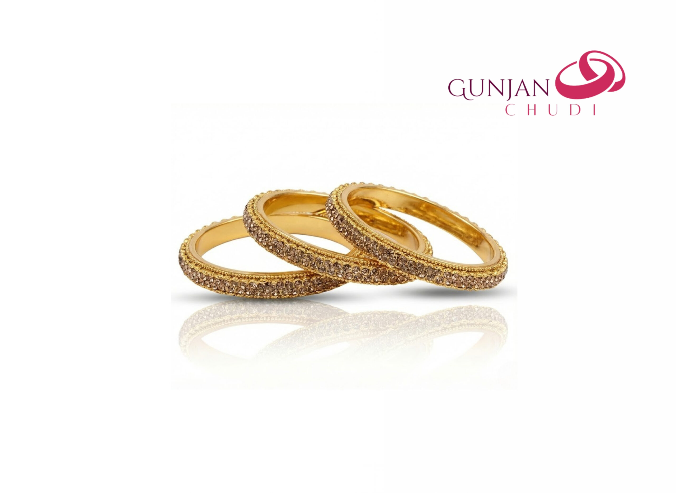 Gold-Plated Kundan Bangles