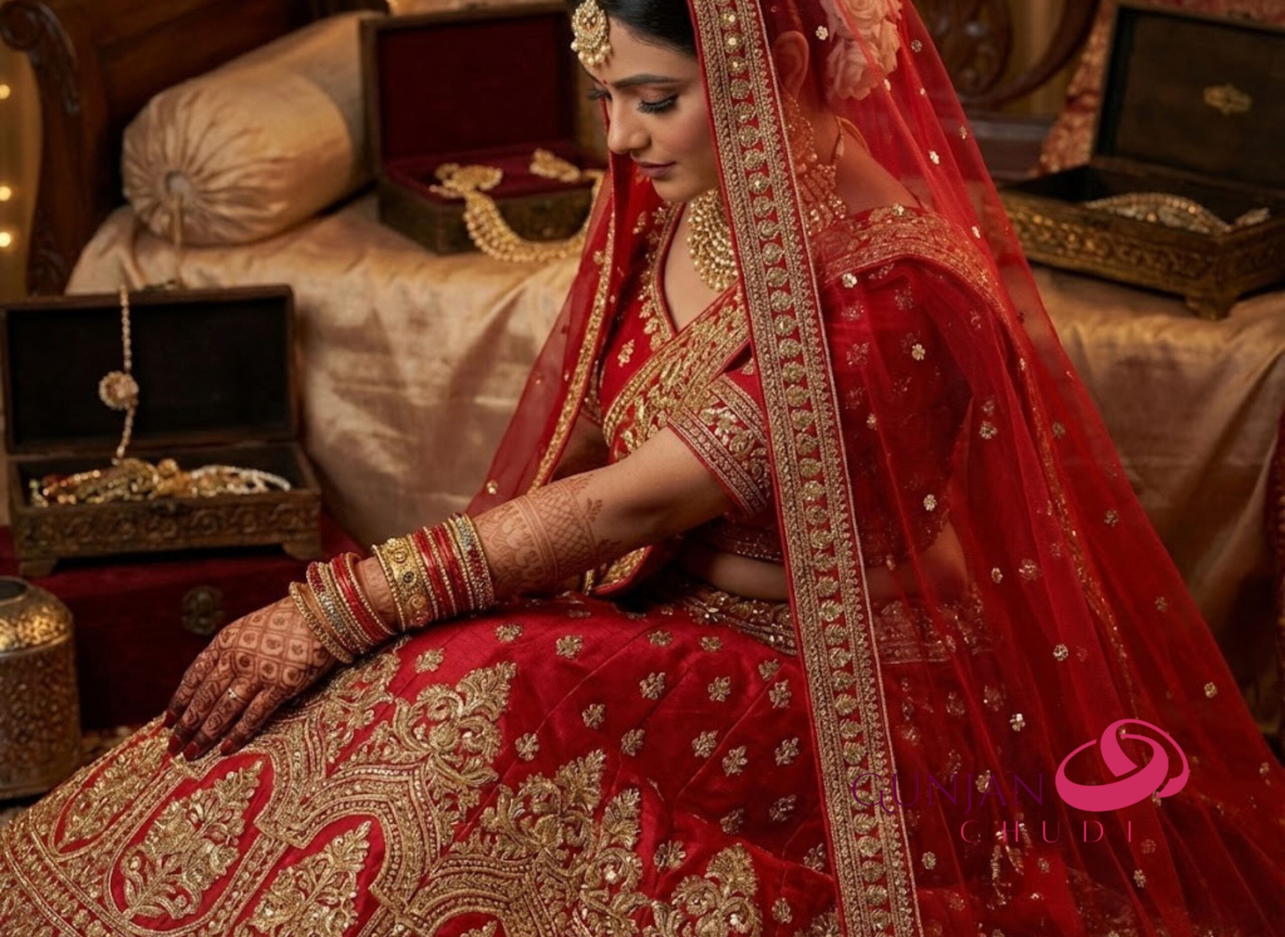 Imperial Ruby & Gold Circlets - Image 4