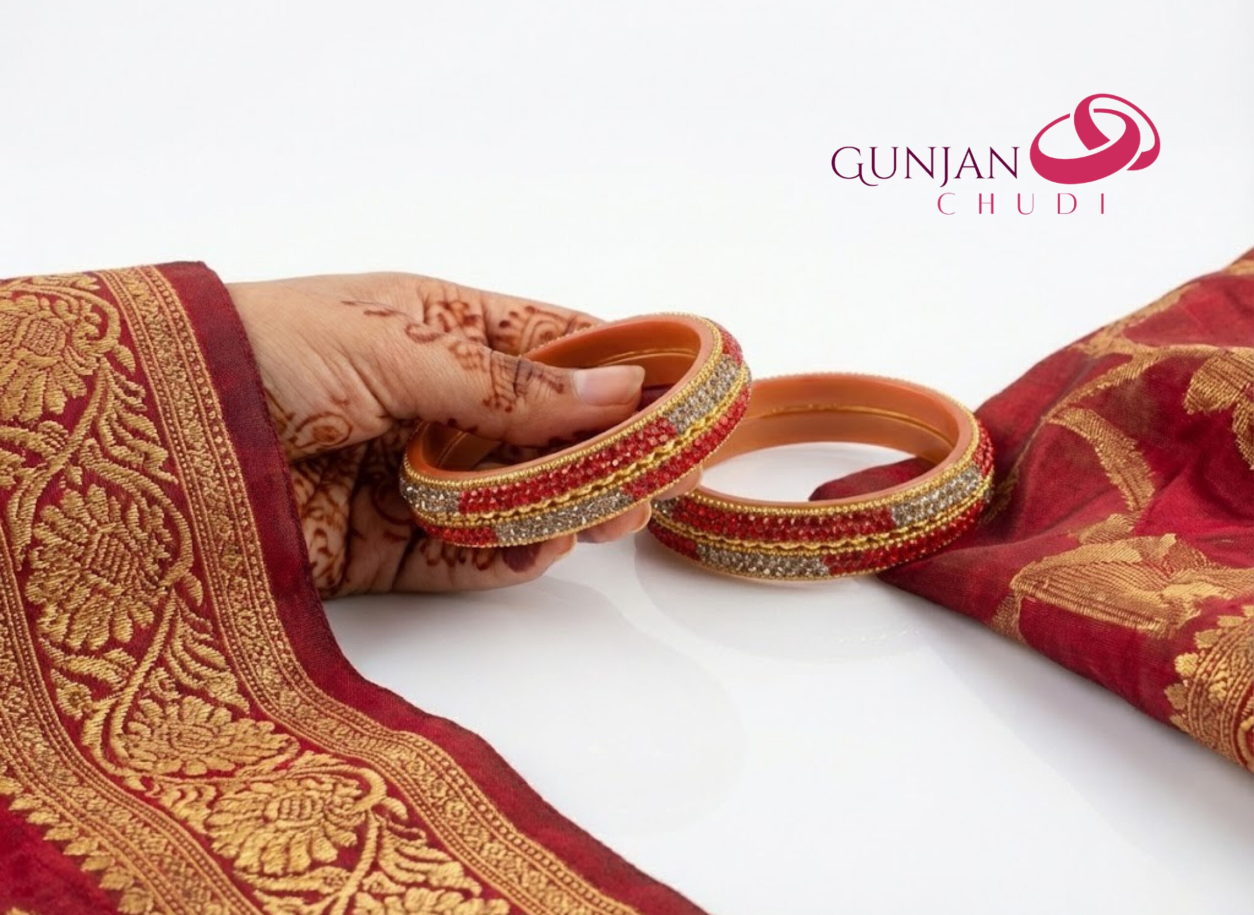 Imperial Ruby & Gold Circlets - Image 2