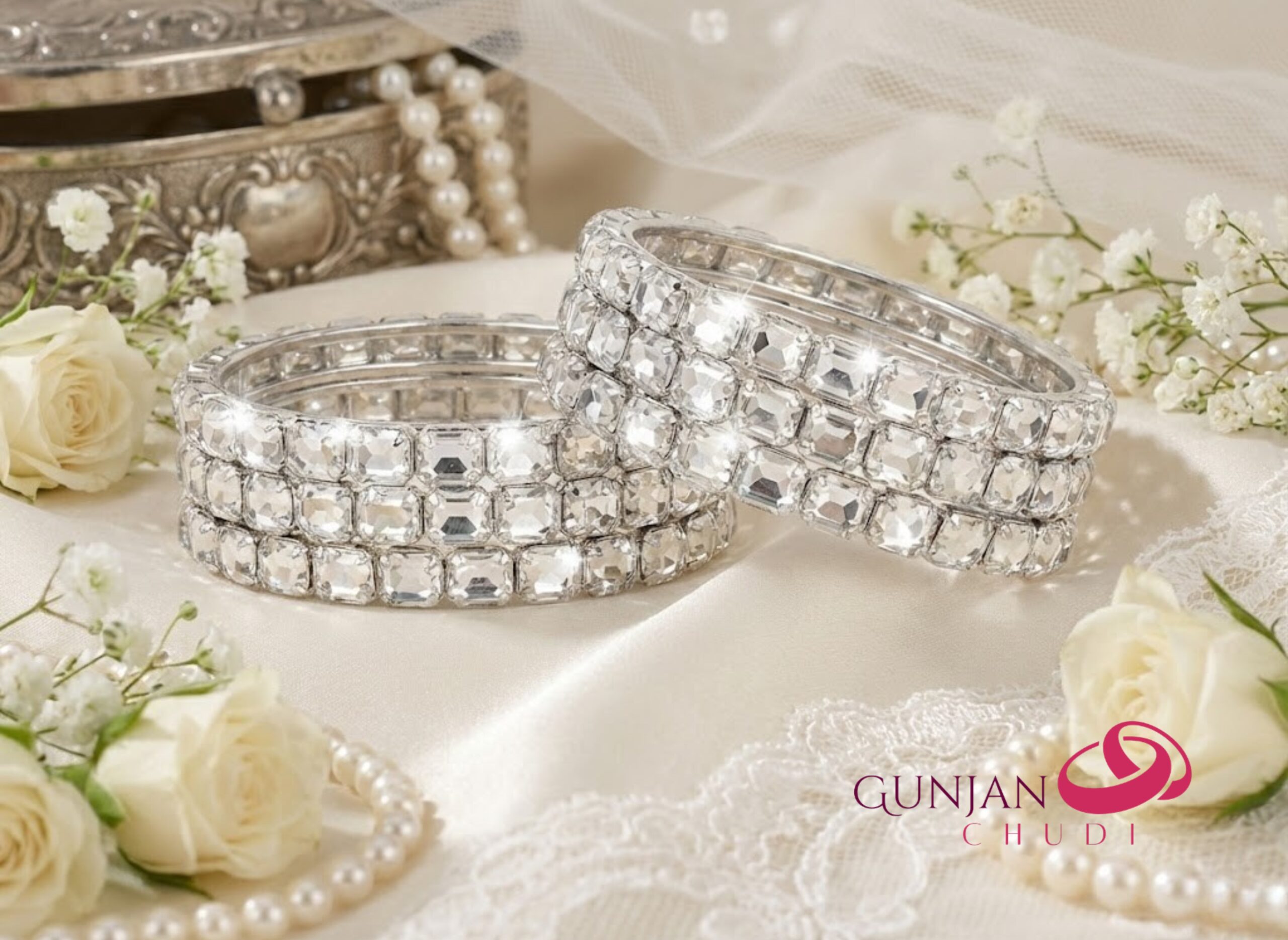 Maharani Ice Square Bangles - Image 2