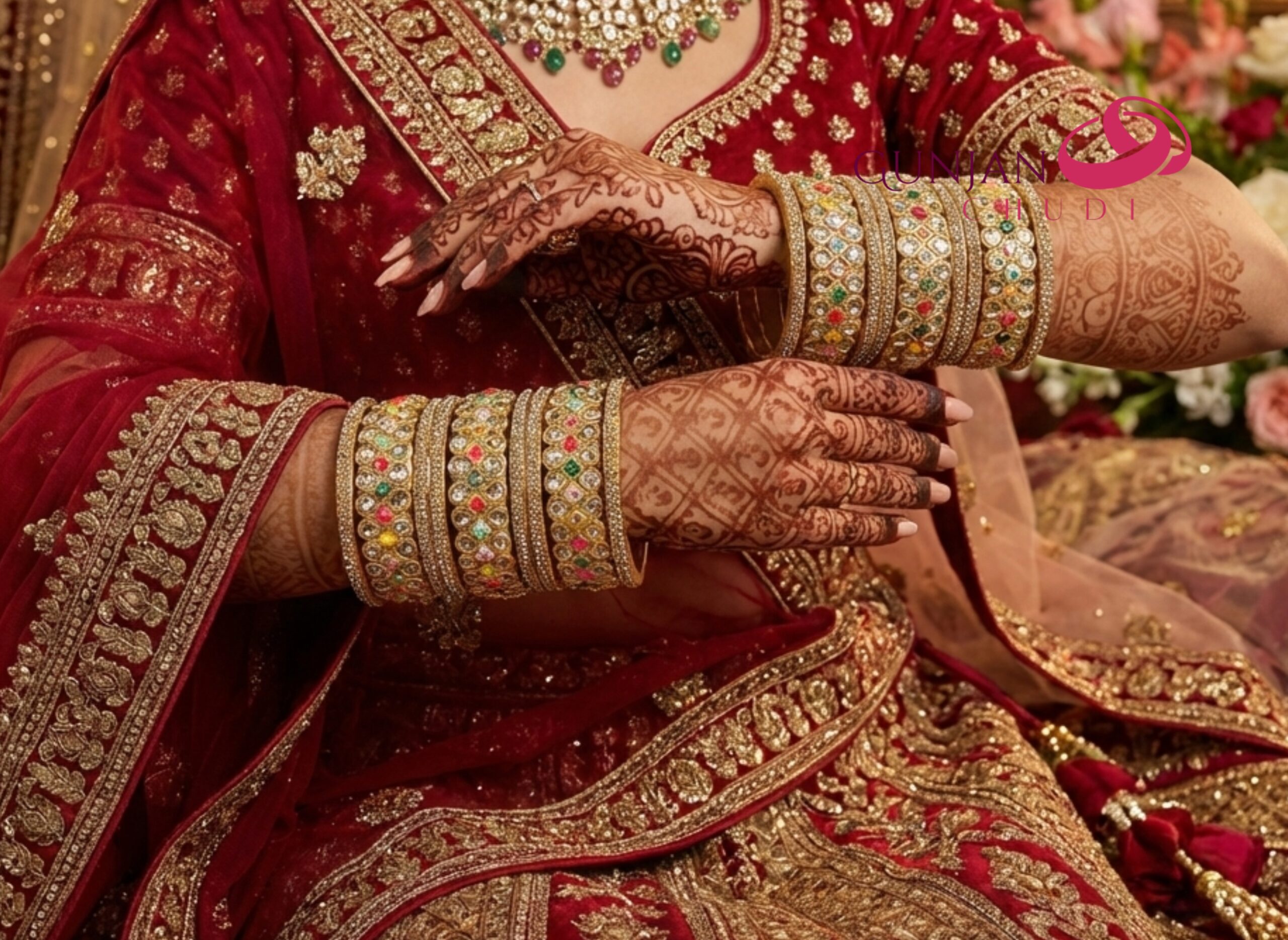 Raajwadi Meenakari Bangles - Image 3
