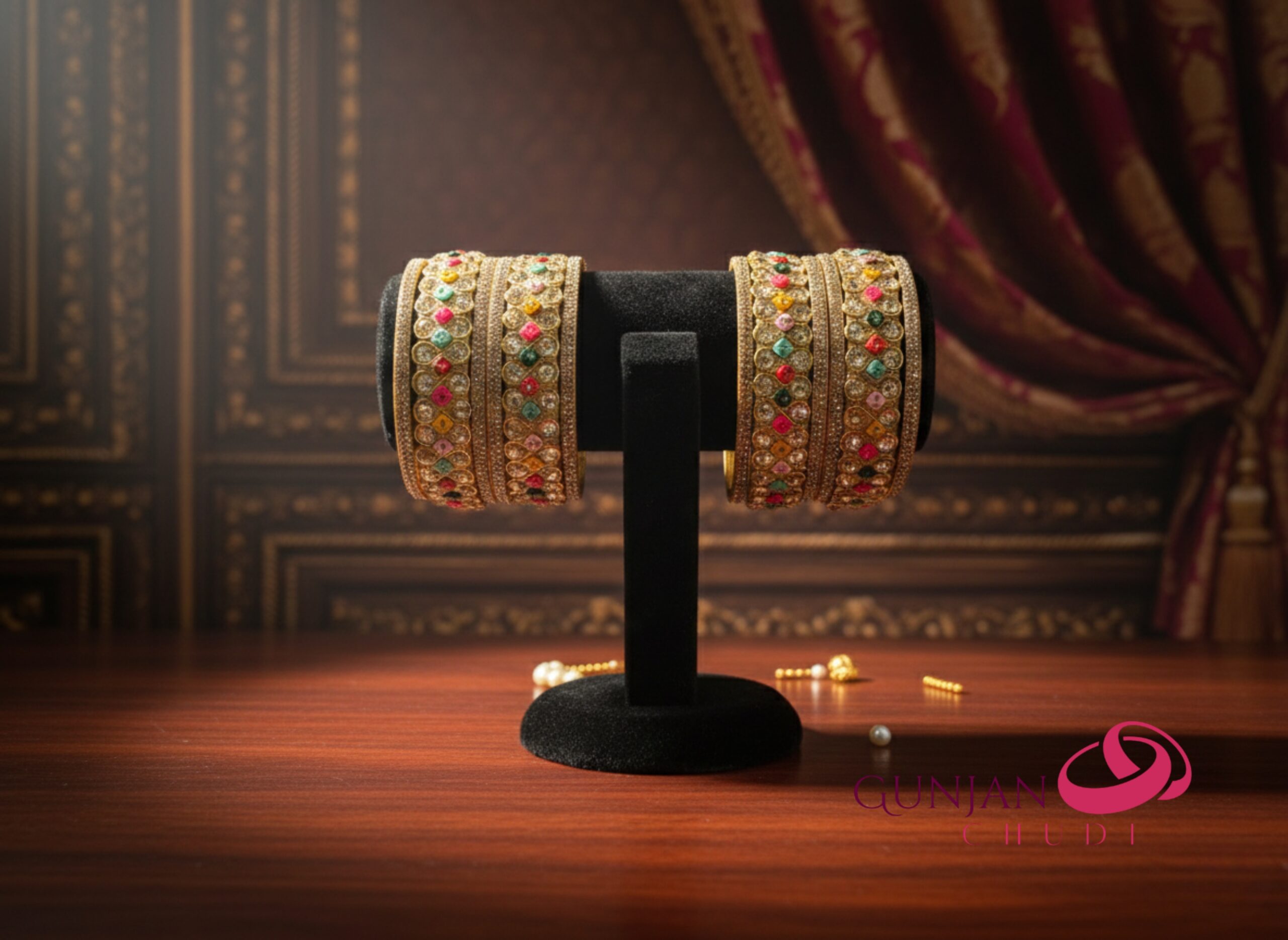 Raajwadi Meenakari Bangles - Image 4