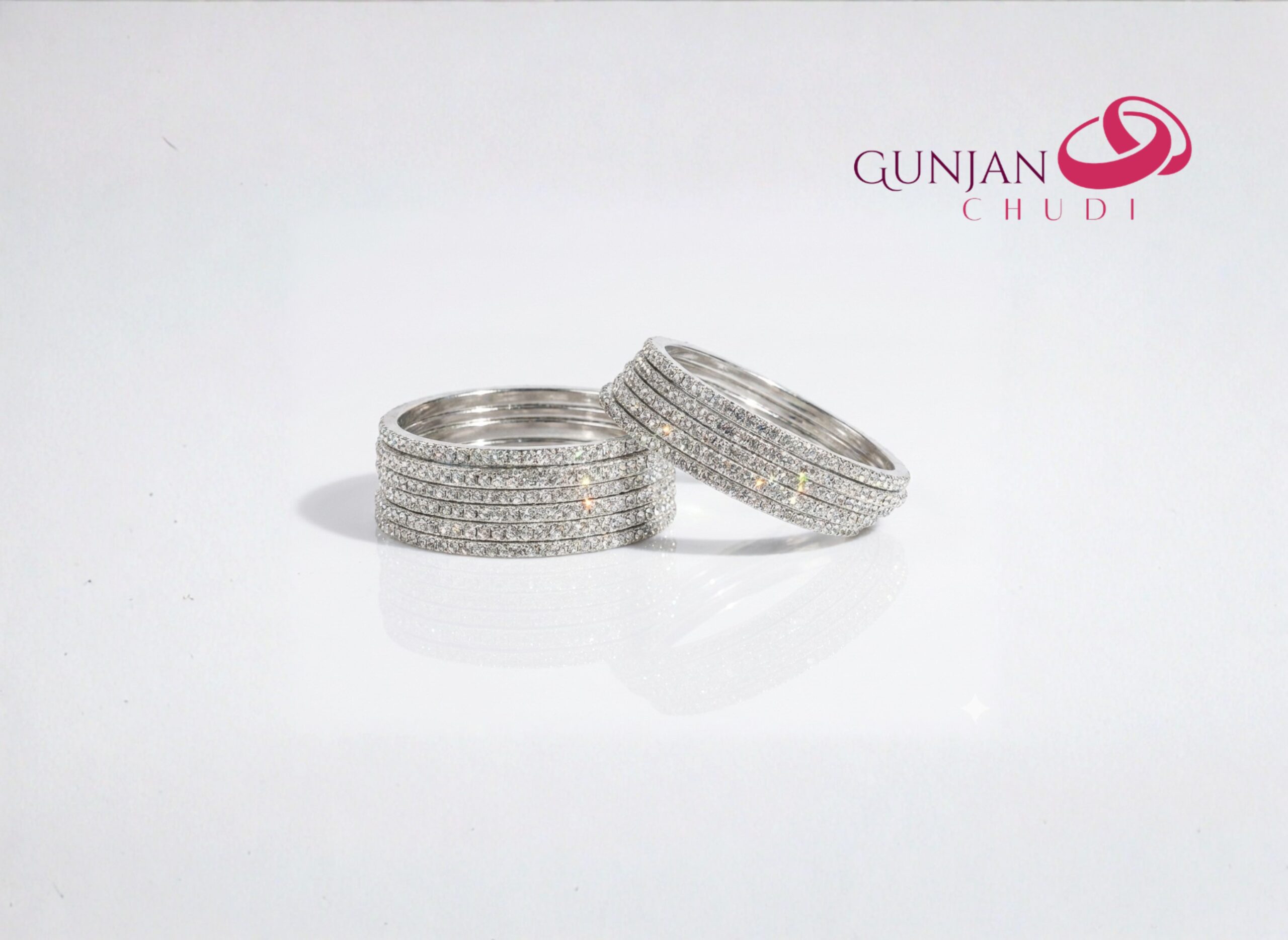 Silver Shine Bangles