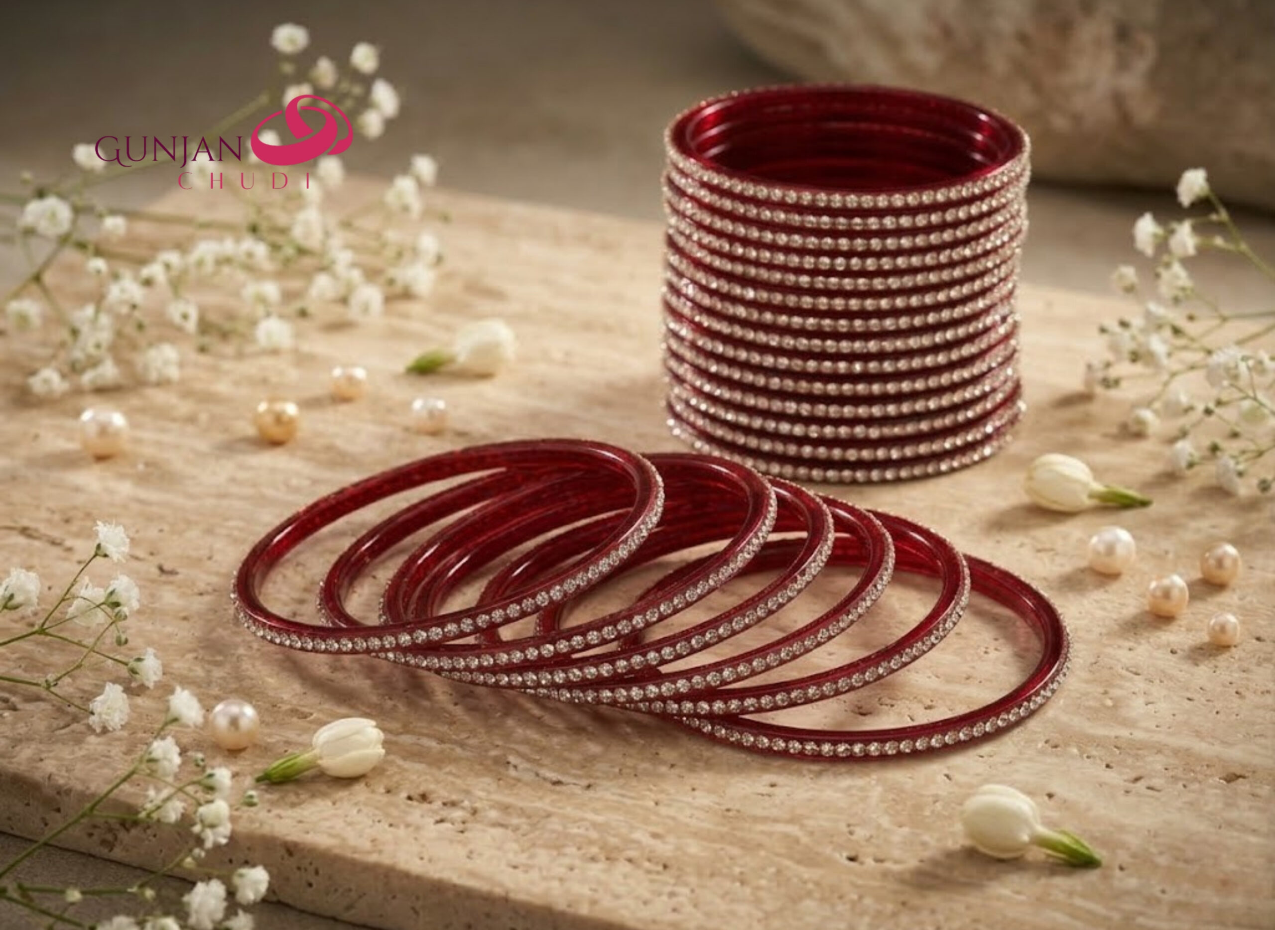Acrylic Stone Plastic Bangles - Image 2