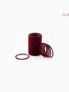 Deep Maroon Velvet Bangles