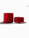 Deep Red Velvet Bangles