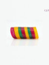 Diamond Cut Colorful Bangles