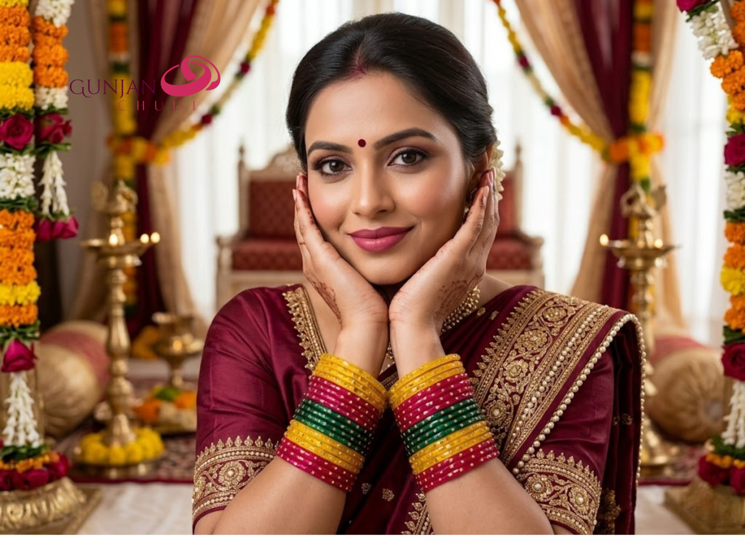 Diamond Cut Colorful Bangles - Image 4