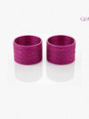 Glitter Dust Velvet Bangles – Magenta Shade