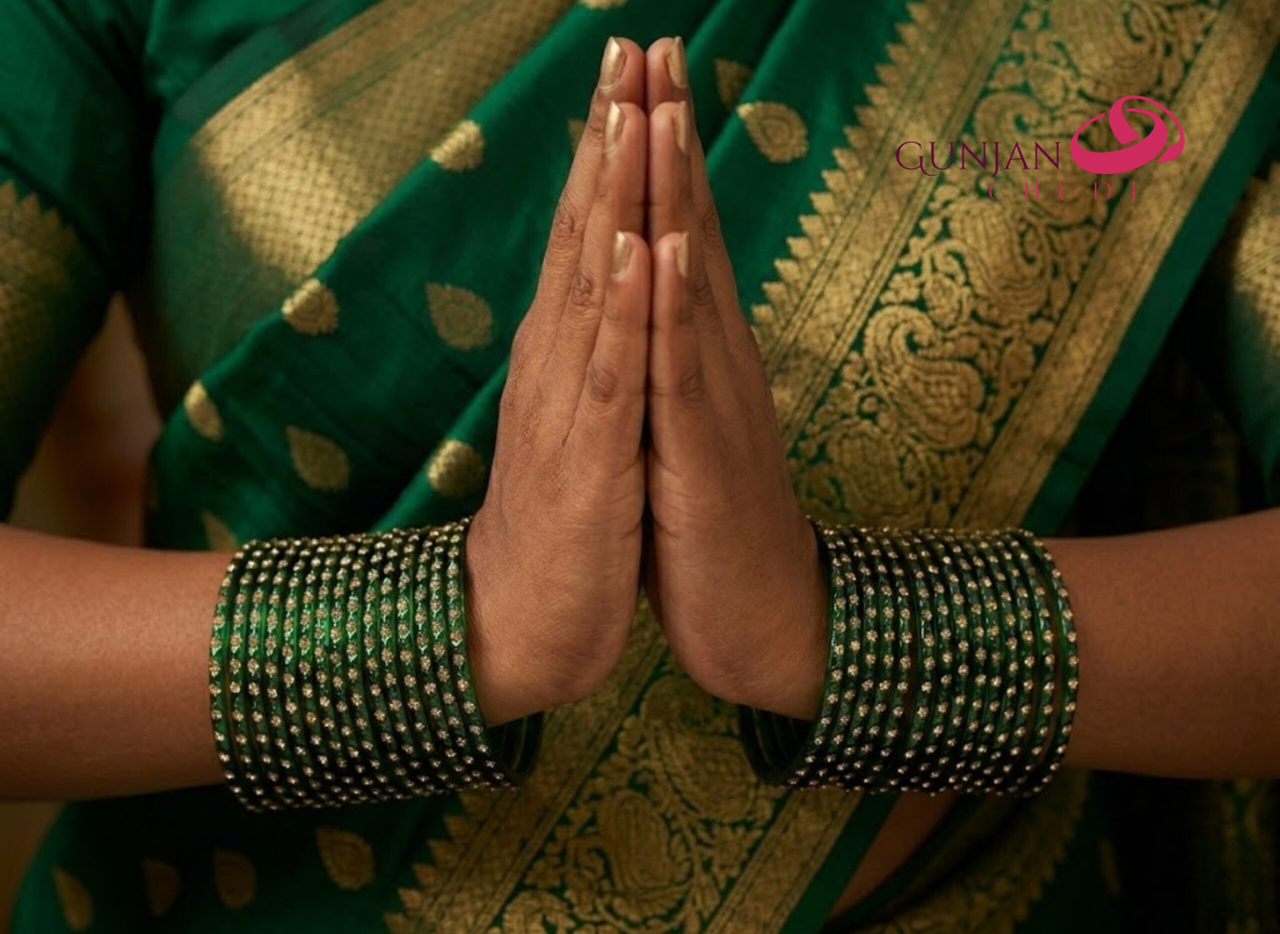 Lac Finish Resham Work Bangles - Image 4