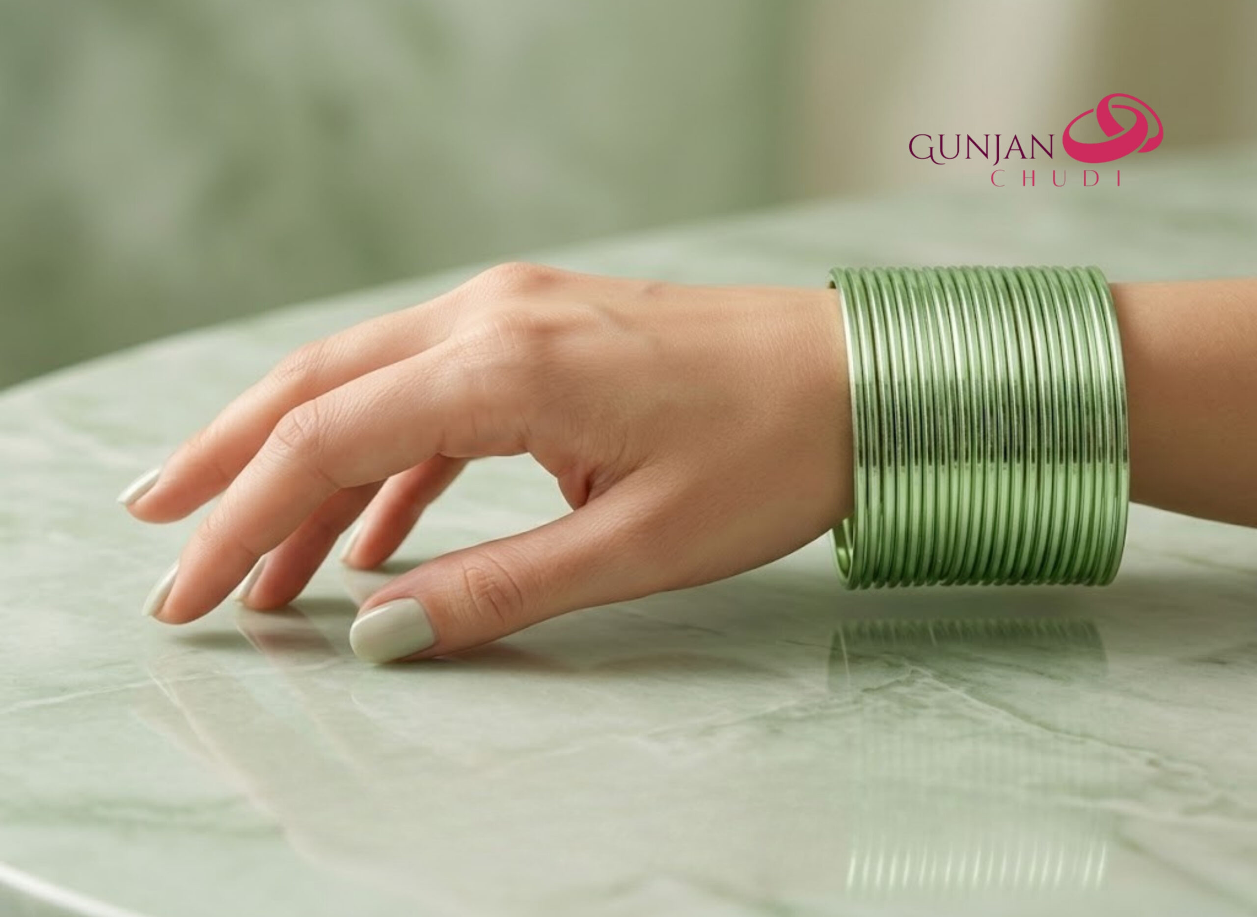 Pista Glow Sleek Bangles - Image 3