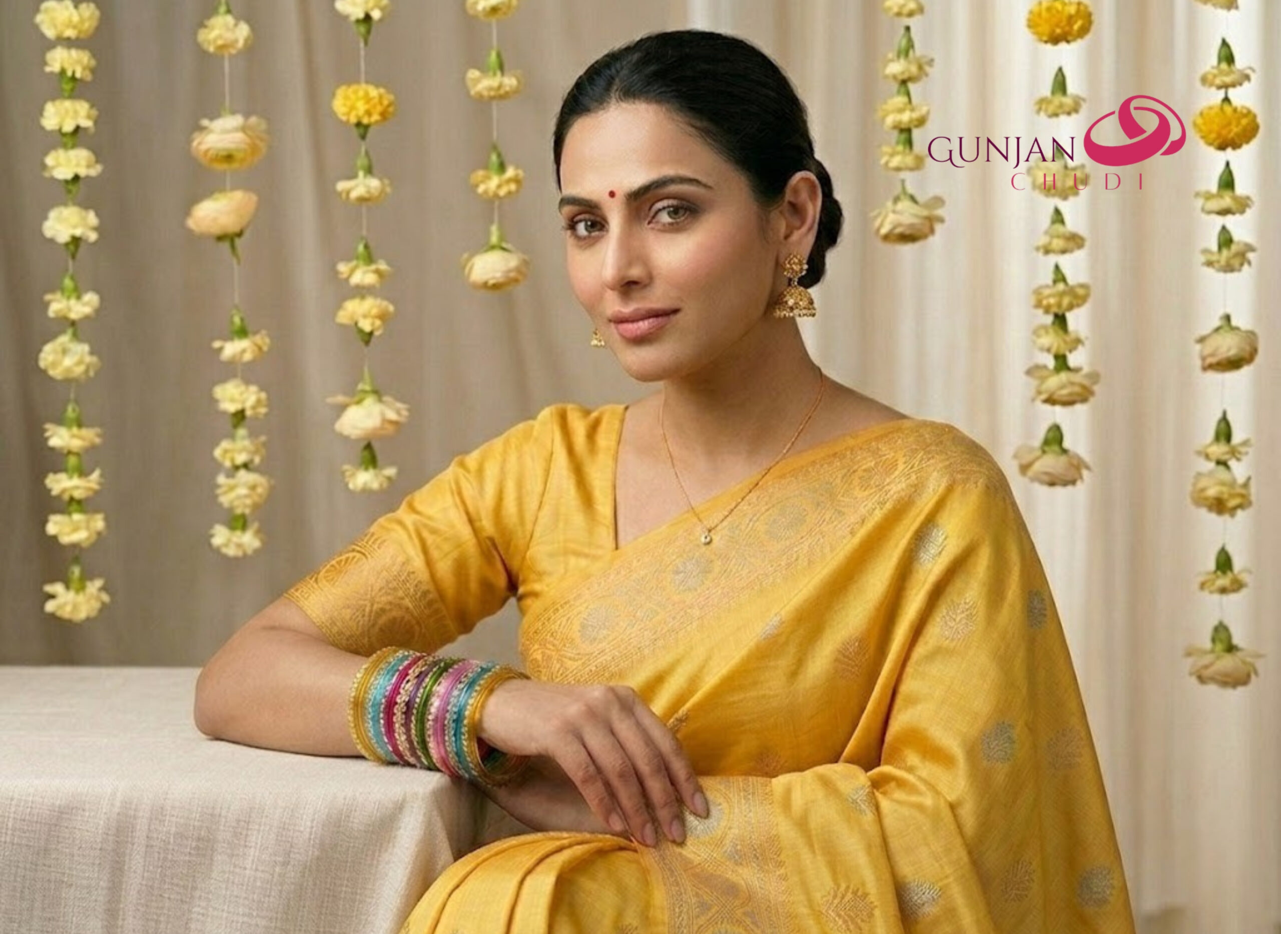 Rhinestone Rainbow Glass Bangles - Image 4