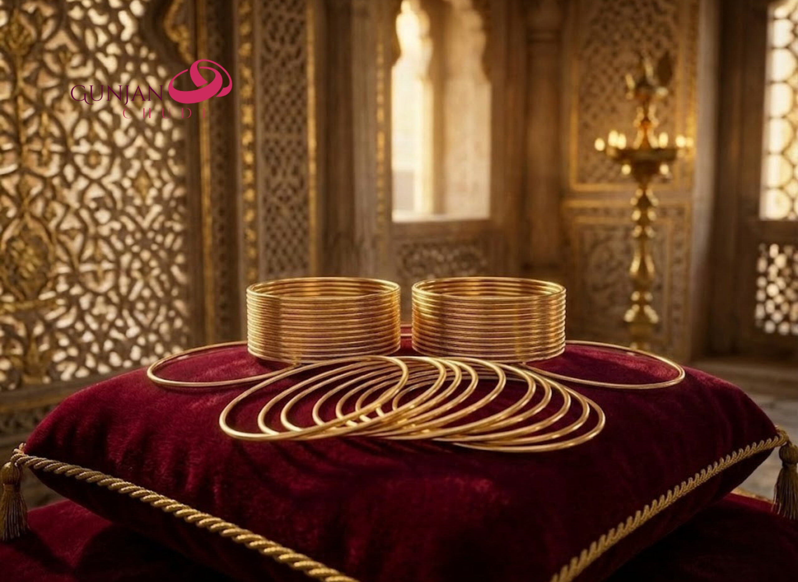 Royal Aureate Golden Bangles - Image 2