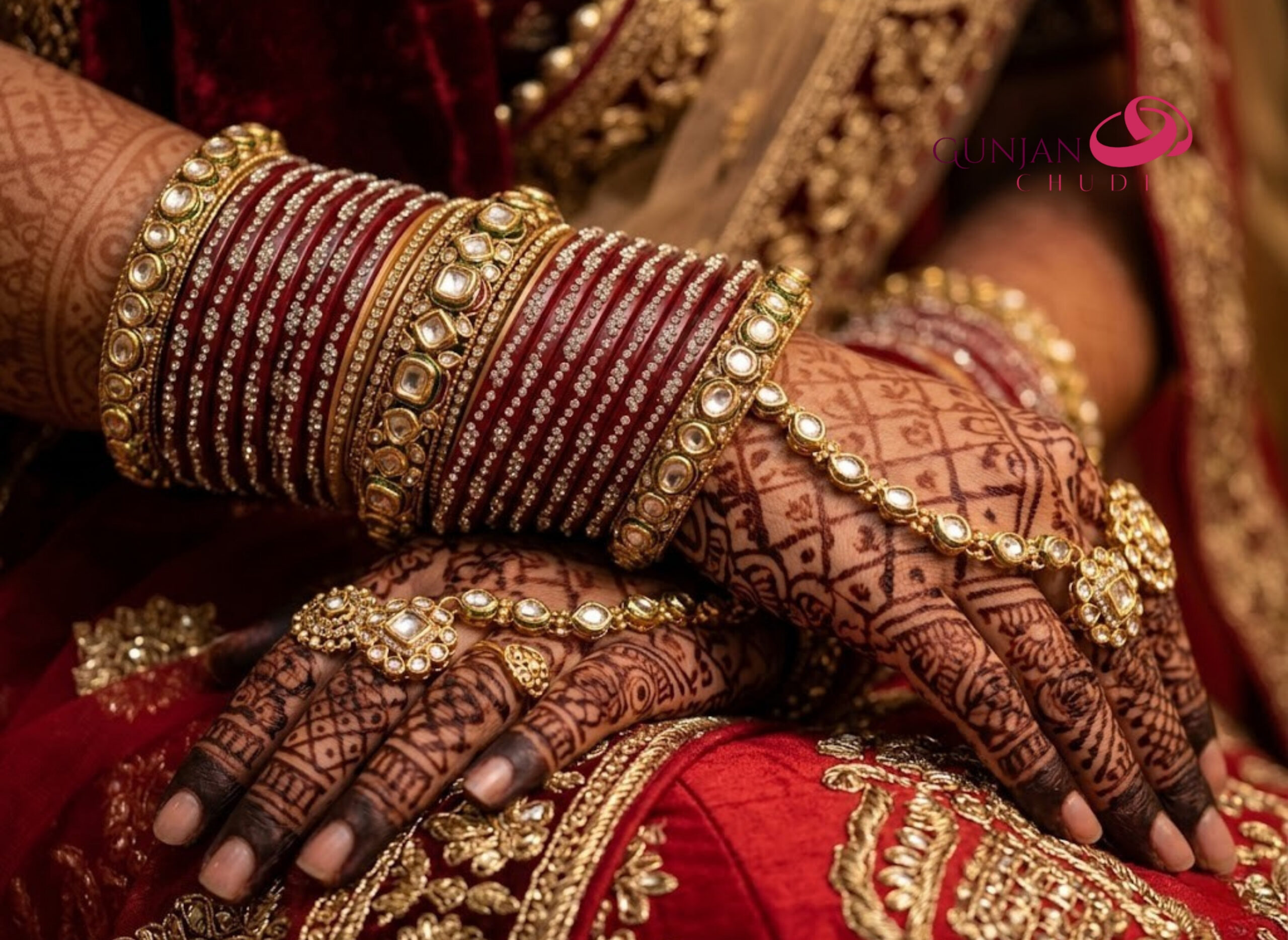 Zircon Stone Studded Bangles - Image 3